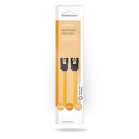 Nedis SATA Kabel / 6 Gbps / SATA 7-Pin-Buchse / SATA 7-Pin-Buchse / Vernickelt / 0.50 m / Flach / PVC / Gelb / Box