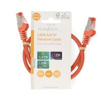 Nedis CAT6-Netzwerkkabel / RJ45 Stecker / RJ45 Stecker / S/FTP / 0.50 m / Rund / LSZH / Orange / Label