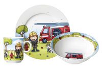 RITZENHOFF & BREKER Kindergeschirrset Feuerwehrmann 'Bernie' 3-teilig