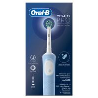 Oral-B Vitality Pro Elektrische Zahnbürste, 3 Putzmodi für Zahnpflege, Designed by Braun, blau #Vipro
