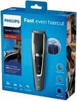 Philips 5000 series HC5650/15 - Black - Silver - 0.5 mm - 2.8 cm - 4.1 cm - Stainless steel - Battery
