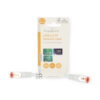 Nedis CAT6-Netzwerkkabel / RJ45 Stecker / RJ45 Stecker / S/FTP / 0.15 m / Rund / LSZH / Weiss / Label