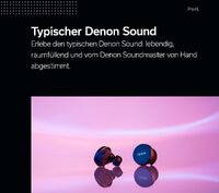Denon Kopfhörer True Wireless (AHC10PLBKEM) PerL schwarz