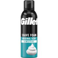 Gillette Classic Sensitiv Basis Bartpflege Rasierschaum für Männer 200ml empfindliche Haut