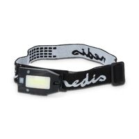 Nedis LED stirnlampe / Batteriebetrieben / Stromversorgung über USB / 3.7 V DC / Wiederaufladbar / Nennlichtstrom: 180 lm / Lichtbereich: 20 m