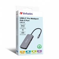 Verbatim USB-C Pro Multiport Hub 5 Port CMH-05              32150 Datenverteiler/Umschalter