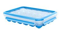 EMSA Clip & Close Ice Cube Tray - 24 pc(s) - Rectangular - Ice tray - Blue,Transparent - Polypropylene (PP),Thermoplastic elastomer (TPE) - 226 mm