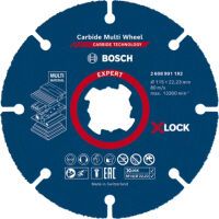 Bosch EXPERT X-LOCK Carbide Multiwheel 115x22.23mm Trennscheiben