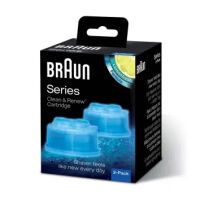 Braun Clean & Renew Refill Cartridges CCR – 2 Pack - Cleaning cartridge - Blue - Braun - Braun Clean&Charge - 390 g - 89 mm