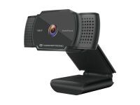 CONCEPTRONIC Webcam AMDIS 1080P(2K über Sof) AF (Web+Mic.)sw (AMDIS06B)