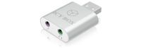 Icy Box USB Adapter IcyBox USB 2.0 -> Mikrofon/Kopfhörer IB-AC527 (IB-AC527)
