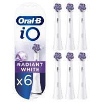 Oral-B iO Strahlendes Weiss Aufsteckbürsten für elektrische Zahnbürste, Briefkastenfähige Verpackung, 6 Stück