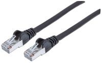 Intellinet Network Patch Cable - Cat6A - 15m - Black - Copper - S/FTP - LSOH / LSZH - PVC - RJ45 - Gold Plated Contacts - Snagless - Booted - Polybag - 15 m - Cat6a - S/FTP (S-STP) - RJ-45 - RJ-45 - Black