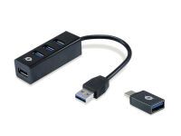 Conceptronic HUBBIES04B 4-Port-USB 3.0-Hub Datenverteiler/Umschalter