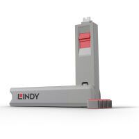 LINDY USB Typ C Port Schloss rot (40425)