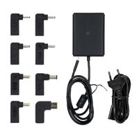 Nedis Notebook Adapter / GaN / 100 W / 5 / 9 / 12 / 15 / 20 V DC / 3.0 / 5.0 A / Vorrichtung: Notebook / Smartphone / Tablet / Euro / Typ-C (CEE 7/16)