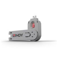 LINDY Schlüssel für USB Port Schloss pink (40620)