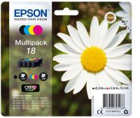 Epson Daisy Multipack 4-colours 18 Claria Home Ink - Standard Yield - 5.2 ml - 3.3 ml - 175 pages - 1 pc(s) - Multi pack