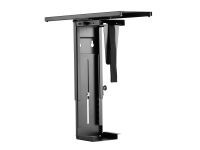 Equip 650892 - Under desk CPU holder - Desktop - 10 kg - Black - Steel - 180°