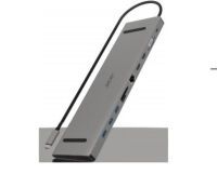 Acer ACG-DCK-C-1 - Wired - USB 3.2 Gen 1 (3.1 Gen 1) Type-C - 100 W - 3.5 mm - 10,100,1000 Mbit/s - Grey