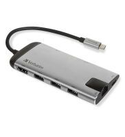 Verbatim USB-C Multiport Hub USB 3.0 HDMI Ethernet SD/microSD Datenverteiler/Umschalter