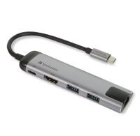 Verbatim USB-C Multiport Hub USB 3.0 HDMI Gigabit Ethernet Datenverteiler/Umschalter