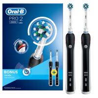 Oral-B Pro 2 2900 Black Edition mit 2. Handstück Elektrische Zahnbürste