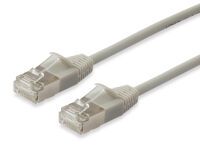 Equip Patchkabel Cat6A F/FTP 2xRJ45 0.25m beige Slim - Cable - Network