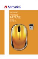 Verbatim Go Nano Wireless Mouse Volcanic Orange      49045 Mäuse PC -kabellos-