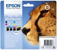 Epson Multipack 4-colours T0715 DURABrite Ultra Ink - Standard Yield - 7.4 ml - 5.5 ml - 1 pc(s) - Multi pack