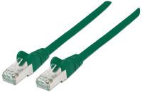 Intellinet Network Patch Cable - Cat6 - 1m - Green - Copper - S/FTP - LSOH / LSZH - PVC - RJ45 - Gold Plated Contacts - Snagless - Booted - Polybag - 1 m - Cat6 - S/FTP (S-STP) - RJ-45 - RJ-45 - Green