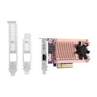 QNAP QM2 CARD - M.2 - PCIe - Low-profile - PCI 3.0 - RJ-45 - Silver