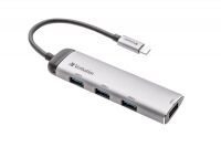 Verbatim USB-C Multiport Hub Four Port USB 3.2 Gen 1 Datenverteiler/Umschalter