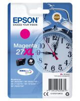 Epson Alarm clock Singlepack Magenta 27XL DURABrite Ultra Ink - High (XL) Yield - Pigment-based ink - 10.4 ml - 1100 pages - 1 pc(s)
