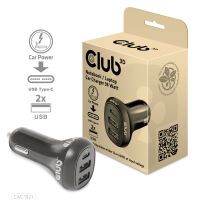 Club 3D Club3D USB KFZ-Ladegerät 1xUSB C, 2xUSB A, 36W,  12/24V retail (CAC-1921)