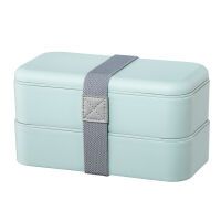 1x2 Hama Lunchbox stapelb. 500ml auslaufsicher, pastellbl. 181595 Foodcontainer + Lunchboxen