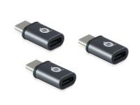 CONCEPTRONIC Adapter USB-C -> Micro USB 3.0      3er-Pack gr (DONN05G)