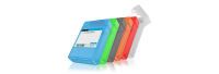 ICY BOX IB-AC602b-6 - Pouch case - Plastic - Blue - Green - Grey - Orange - Red - White - 3.5" - Any brand - Dust resistant - Shock resistant - Splash proof
