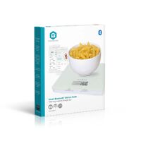 Nedis SmartLife Küchenwaage / Bluetooth® / Glas / Kunststoff / Weiss