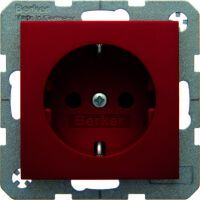 Berker Hager 47438912 - Type F - Red - Duroplast,Plastic - 250 V - 16 A - 50 - 60