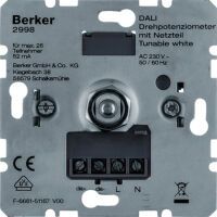 Berker DALI Drehpot. Tunable white m. Netzt. 2998