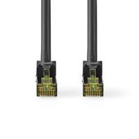 Nedis CAT7-Netzwerkkabel / S/FTP / RJ45 Stecker / RJ45 Stecker / 3.00 m / Snagless / Rund / LSZH / Schwarz / Label
