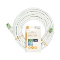 Nedis Cat 8.1-Netzwerkkabel / S/FTP / RJ45 Stecker / RJ45 Stecker / 10.0 m / Rund / LSZH / Weiss / Label