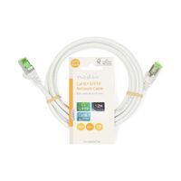 Nedis Cat 8.1-Netzwerkkabel / S/FTP / RJ45 Stecker / RJ45 Stecker / 2.00 m / Rund / LSZH / Weiss / Label