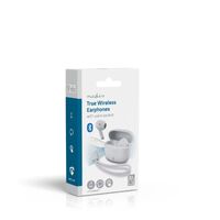 Nedis Vollständig drahtlose Kopfhörer / Bluetooth® / Batterie 1 Betriebszeit Standardnutzung: 960 min / Berührungssteuerung / Ladegehäuse / Kabelloses Ladegehäuse / Eingebautes Mikro / Stimmkontrolle / Weiss
