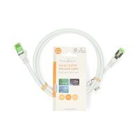 Nedis Cat 8.1-Netzwerkkabel / S/FTP / RJ45 Stecker / RJ45 Stecker / 1.00 m / Rund / LSZH / Weiss / Label