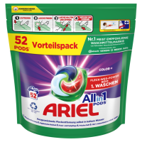 Ariel Allin1 PODS® Flüssigwaschmittel-Kapseln 52 Waschladungen Color+ schnell auflösend
