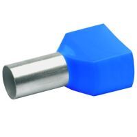 Multipack Klauke ZWILLINGSADERENDHÜLSEN 2X16² (877/14 BLAU) - 100 Stück