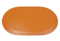 SALEEN Tischset oval Kunststoff 45,5x29cm orange - 12 Stück