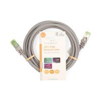 Nedis CAT7-Netzwerkkabel / S/FTP / RJ45 Stecker / RJ45 Stecker / 3.00 m / Snagless / Rund / LSZH / Grau / Label
